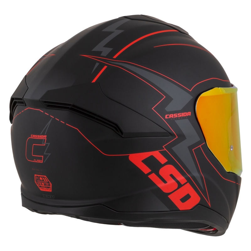 Integrální přilba na motorku Cassida Integral GT 2.1 Flash černo-červeno-šedá
