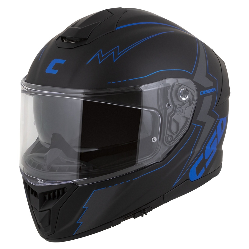 Integrální přilba na motorku Cassida Integral GT 2.1 Flash černo-modro-šedá