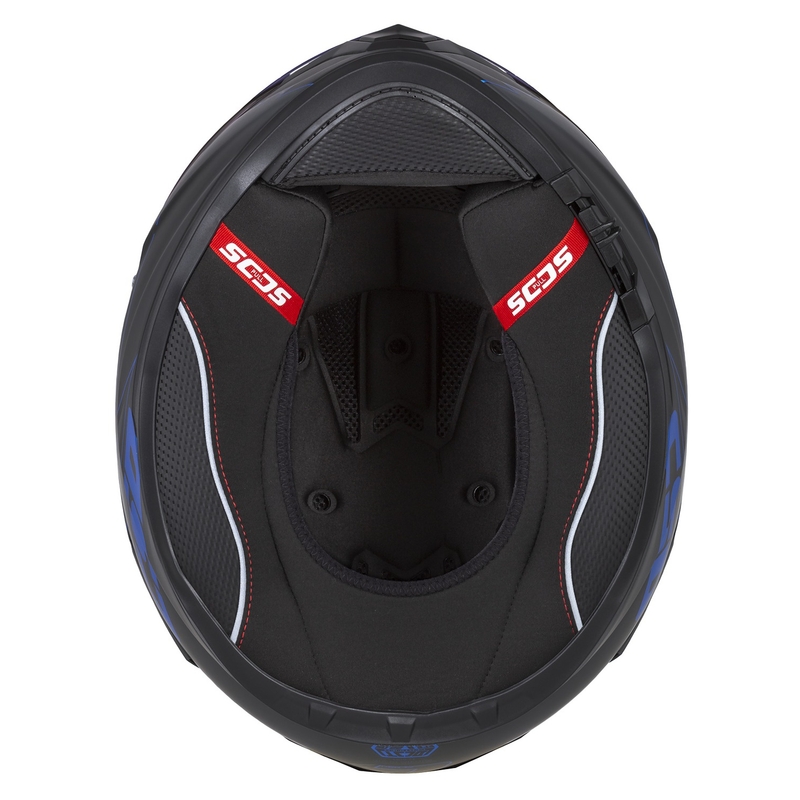 Integrální přilba na motorku Cassida Integral GT 2.1 Flash černo-modro-šedá