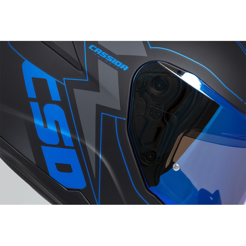 Integrální přilba na motorku Cassida Integral GT 2.1 Flash černo-modro-šedá