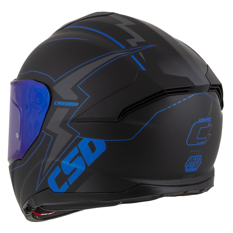 Integrální přilba na motorku Cassida Integral GT 2.1 Flash černo-modro-šedá