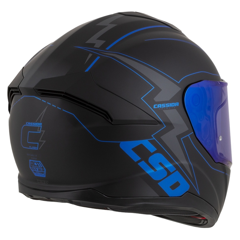Integrální přilba na motorku Cassida Integral GT 2.1 Flash černo-modro-šedá