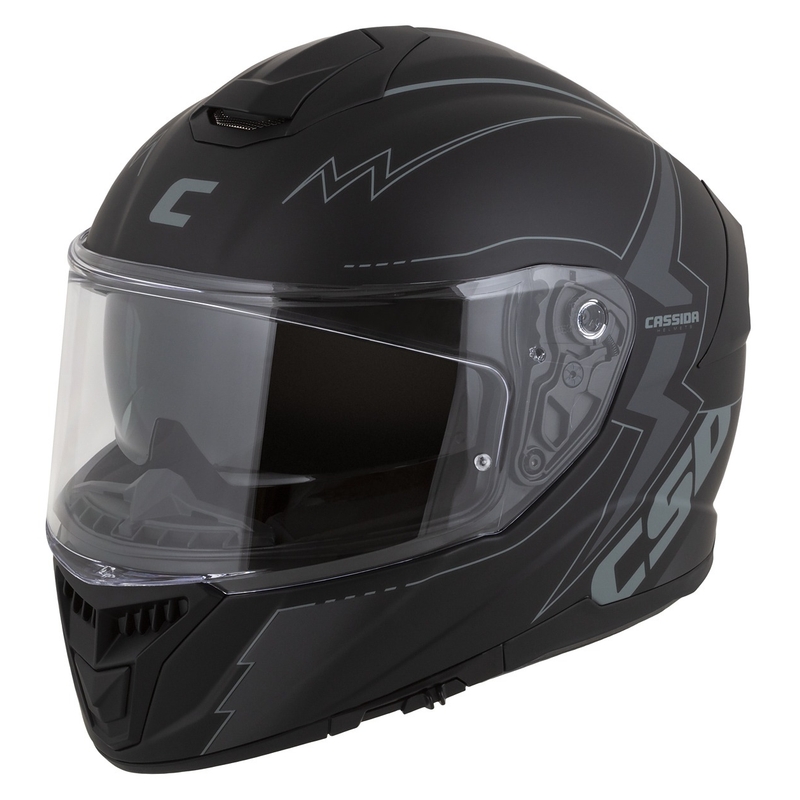 Integrální přilba na motorku Cassida Integral GT 2.1 Flash černo-šedá