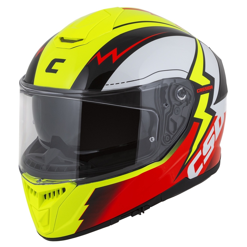 Integrální přilba na motorku Cassida Integral GT 2.1 Flash fluo žluto-červeno-černo-bílá