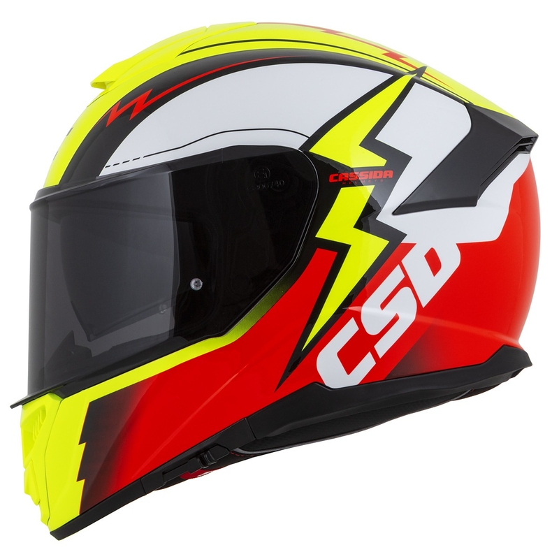 Integrální přilba na motorku Cassida Integral GT 2.1 Flash fluo žluto-červeno-černo-bílá