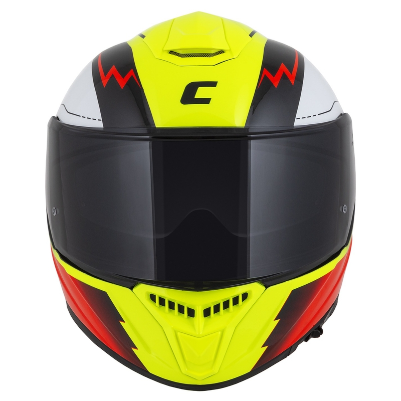 Integrální přilba na motorku Cassida Integral GT 2.1 Flash fluo žluto-červeno-černo-bílá