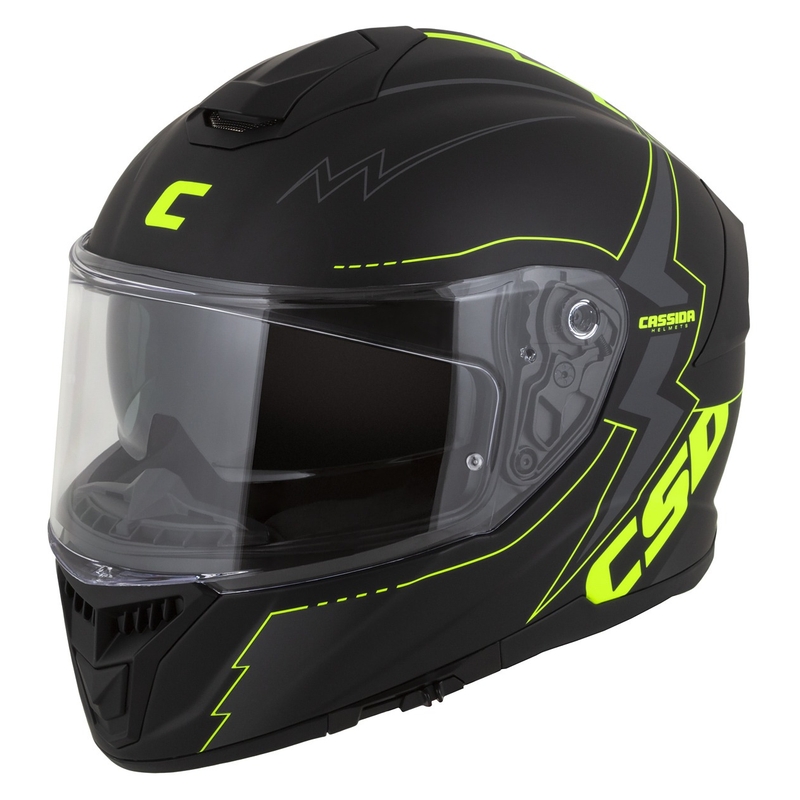 Integrální přilba na motorku Cassida Integral GT 2.1 Flash černo-fluo žluto-šedá