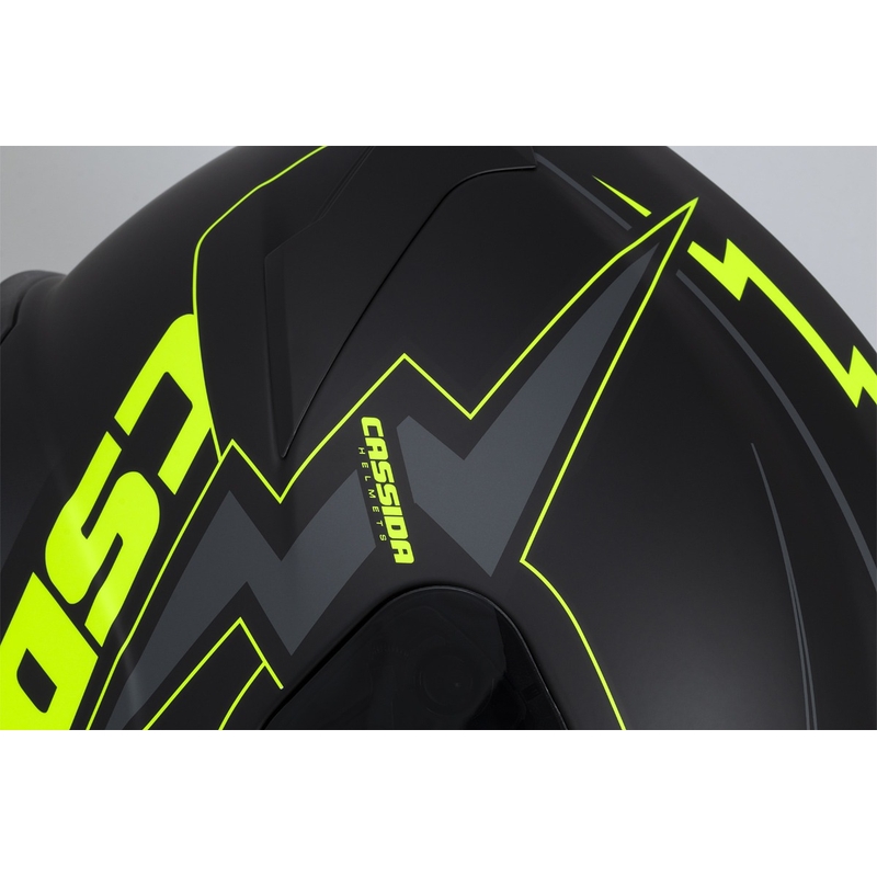 Integrální přilba na motorku Cassida Integral GT 2.1 Flash černo-fluo žluto-šedá