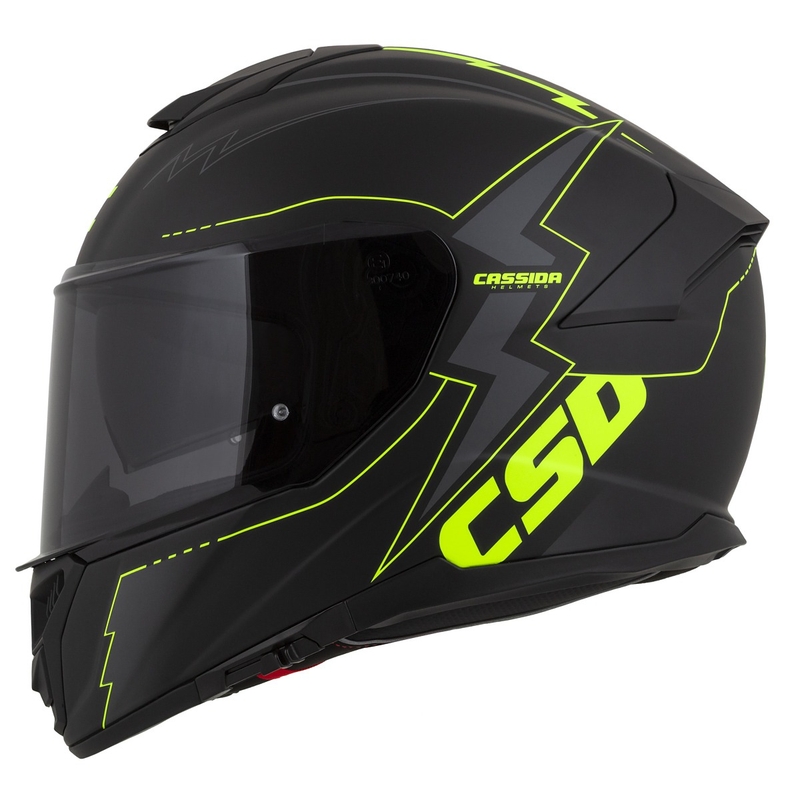 Integrální přilba na motorku Cassida Integral GT 2.1 Flash černo-fluo žluto-šedá