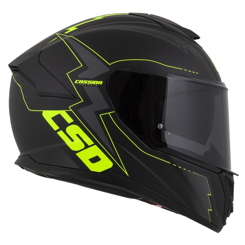 Integrální přilba na motorku Cassida Integral GT 2.1 Flash černo-fluo žluto-šedá