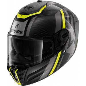 Integrální přilba na motorku SHARK SPARTAN RS Carbon Shawn černo-šedo-fluo žlutá