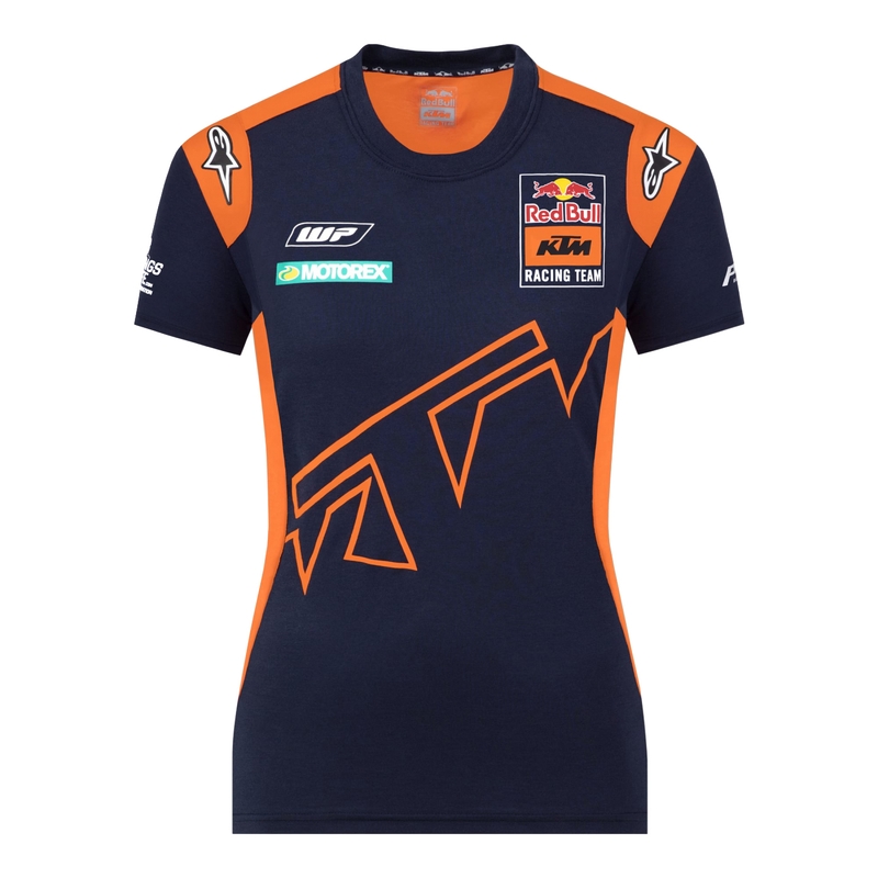 Dámské triko KTM Red Bull Racing Official Teamline modro-oranžové výprodej