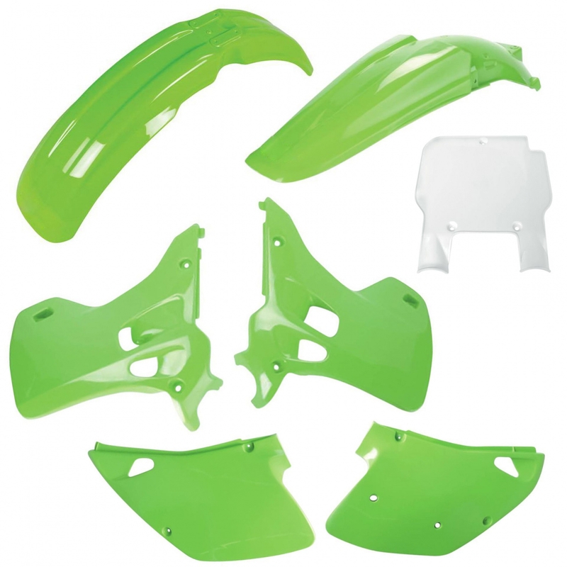 Sada plastů POLISPORT OEM barva pro KAWASAKI KX 125 1992, KAWASAKI KX 250 2T 1992