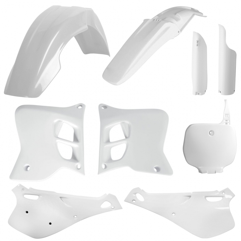 Sada plastů POLISPORT OEM bílá pro YAMAHA YZ 125 1993-1995, YAMAHA YZ 250 1993-1995