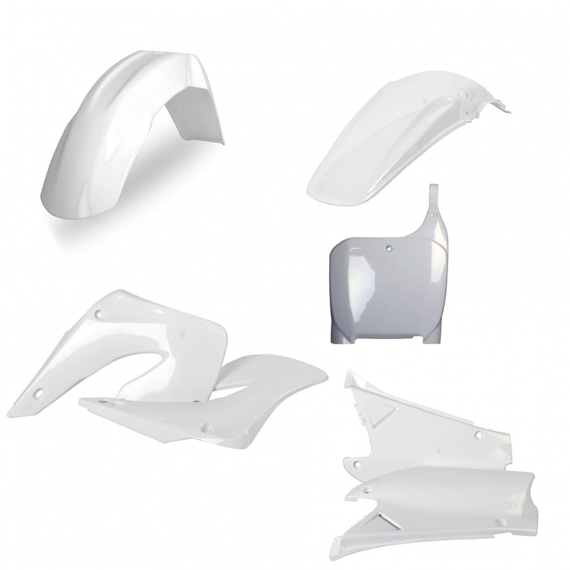 Sada plastů POLISPORT bílá pro HONDA CR 125 R 2000-2001, HONDA CR 250 R 2000-2001