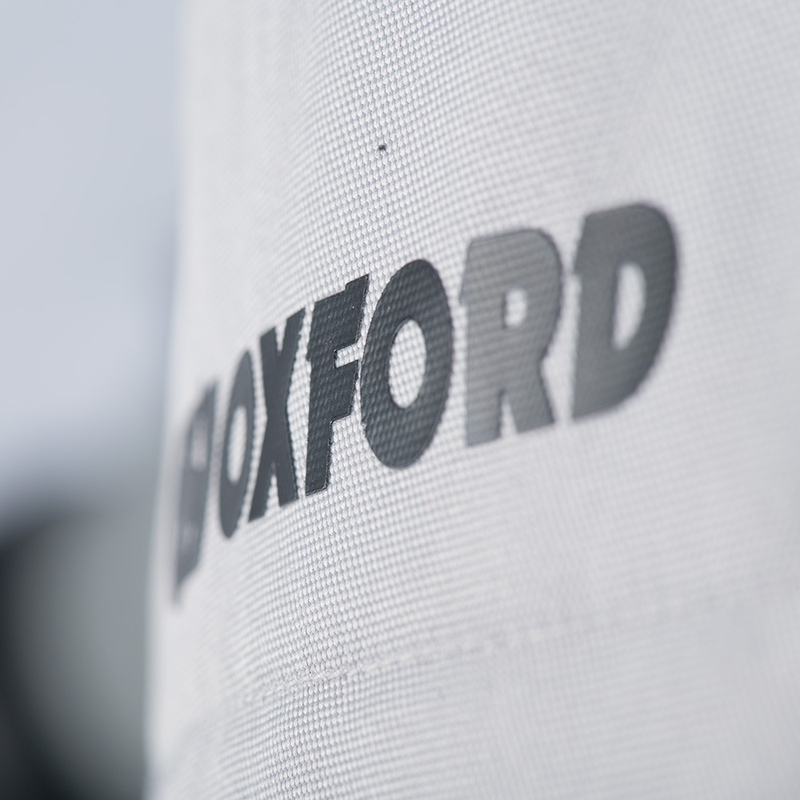 Bunda na motorku Oxford Dakar D2D Air stříbrno-modro-fluo žlutá