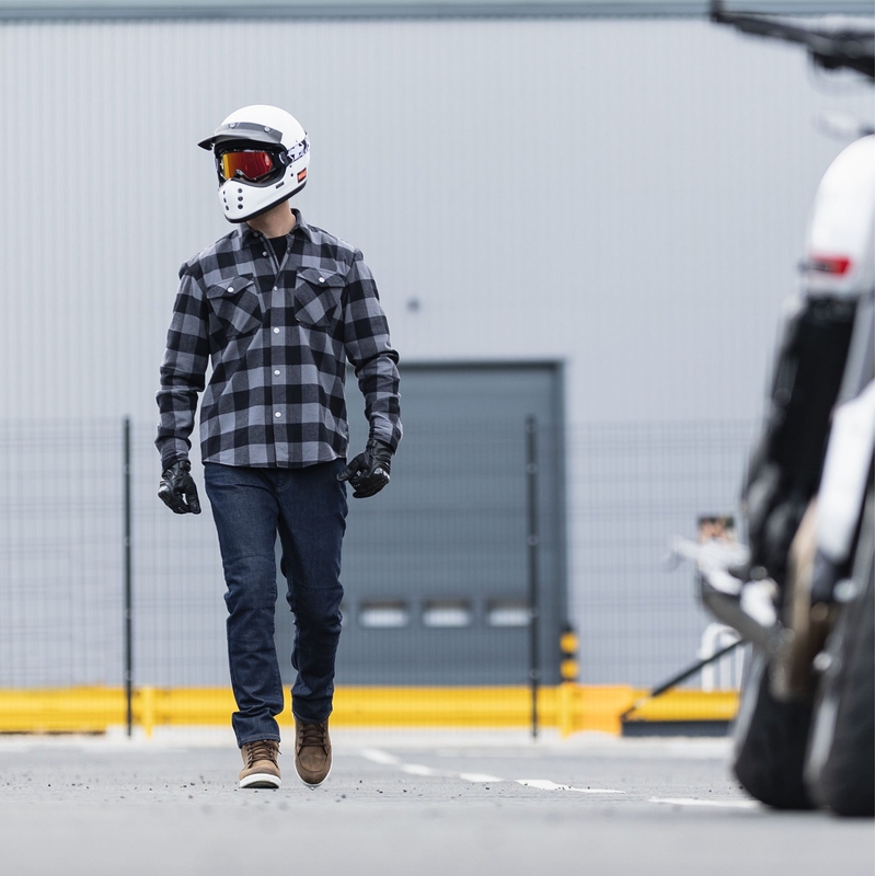 Jeansy na motorku Oxford Original Approved Jeans AA tmavě modré