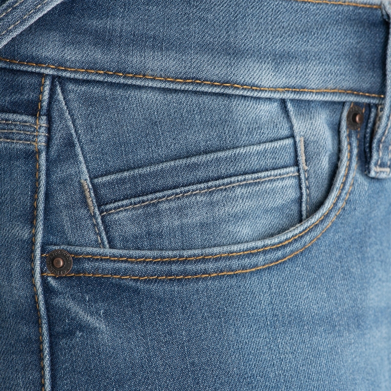 Jeansy na motorku Oxford Original Approved Jeans AA světle modré