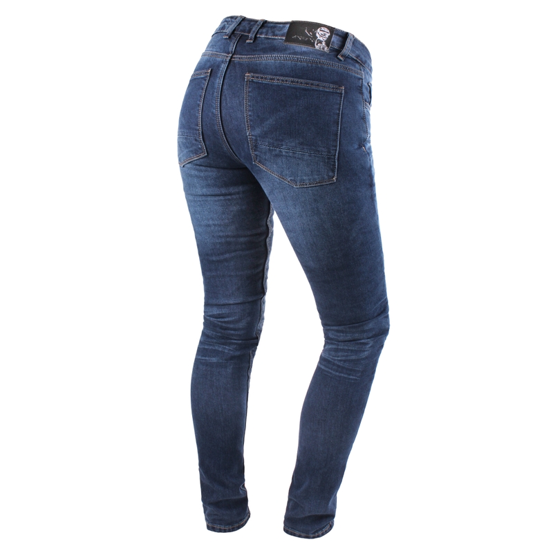 Dámské jeansy na motorku Street Racer Daily modré