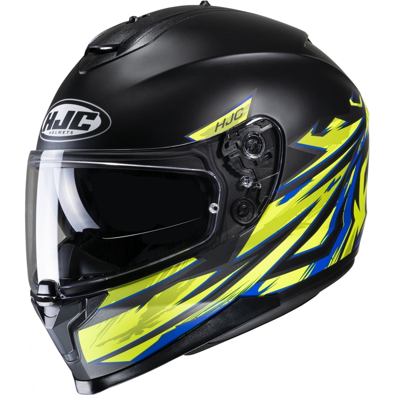 Integrální přilba na motorku HJC C70 Pentas MC3HSF černo-modro-fluo žlutá