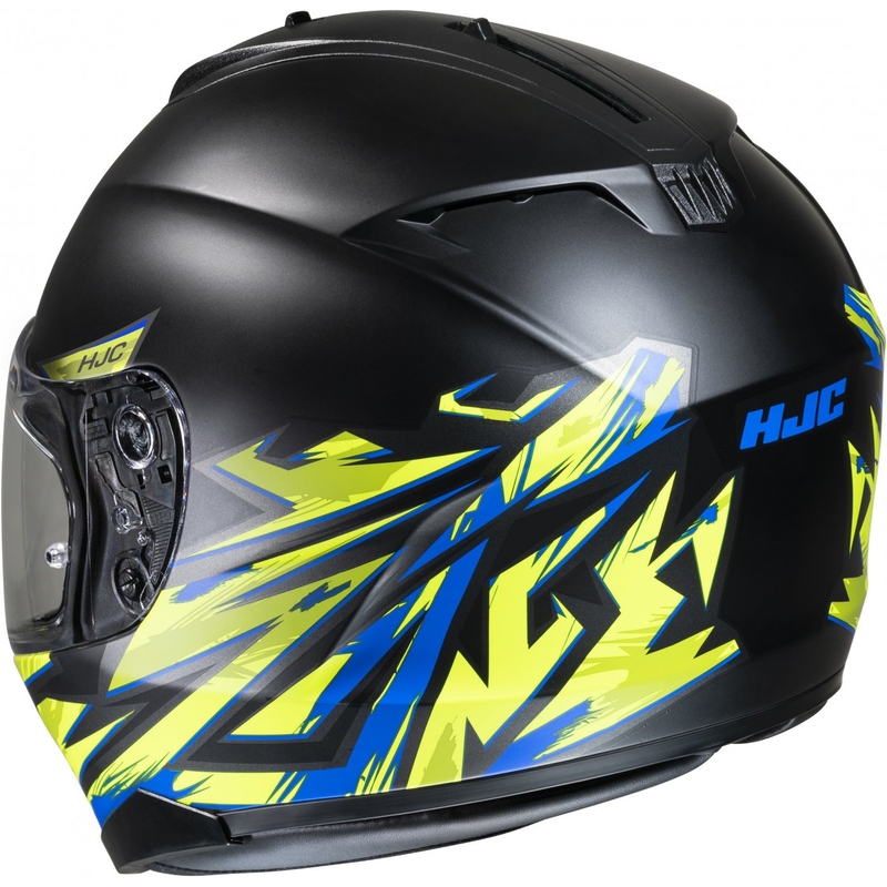 Integrální přilba na motorku HJC C70 Pentas MC3HSF černo-modro-fluo žlutá