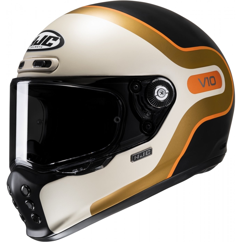 Integrální přilba na motorku HJC V10 Grape MC7SF béžovo-oranžovo-hnědo-černá