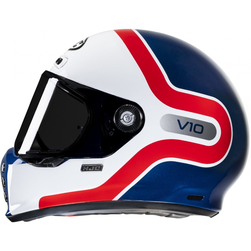 Integrální přilba na motorku HJC V10 Grape MC21 červeno-modro-bílá