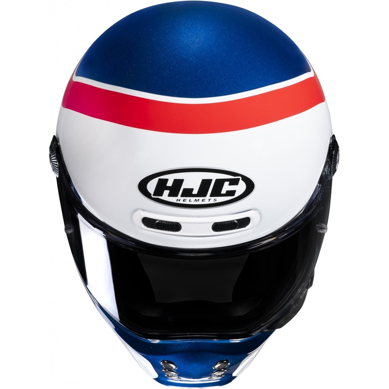 Integrální přilba na motorku HJC V10 Grape MC21 červeno-modro-bílá