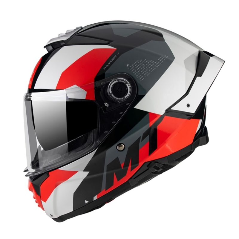 Integrální přilba na motorku MT Thunder 4 SV Fade bílo-šedo-červená - SMAZÁNO