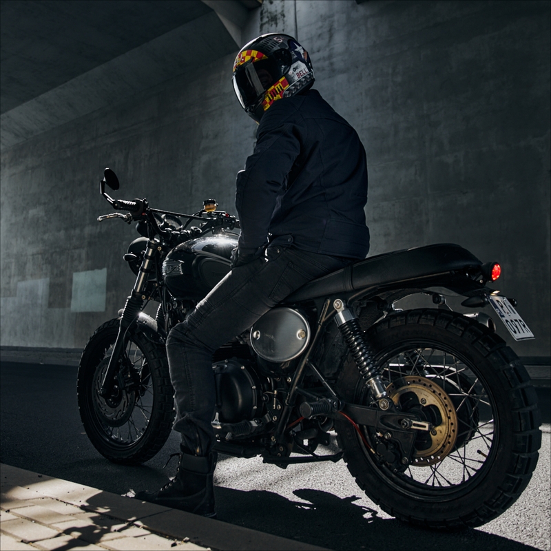 Bunda na motorku Rebelhorn Hunter tmavě modrá výprodej