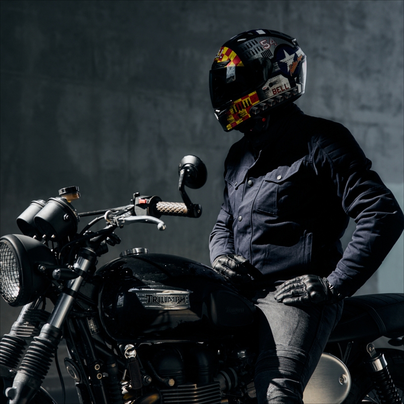 Bunda na motorku Rebelhorn Hunter tmavě modrá výprodej