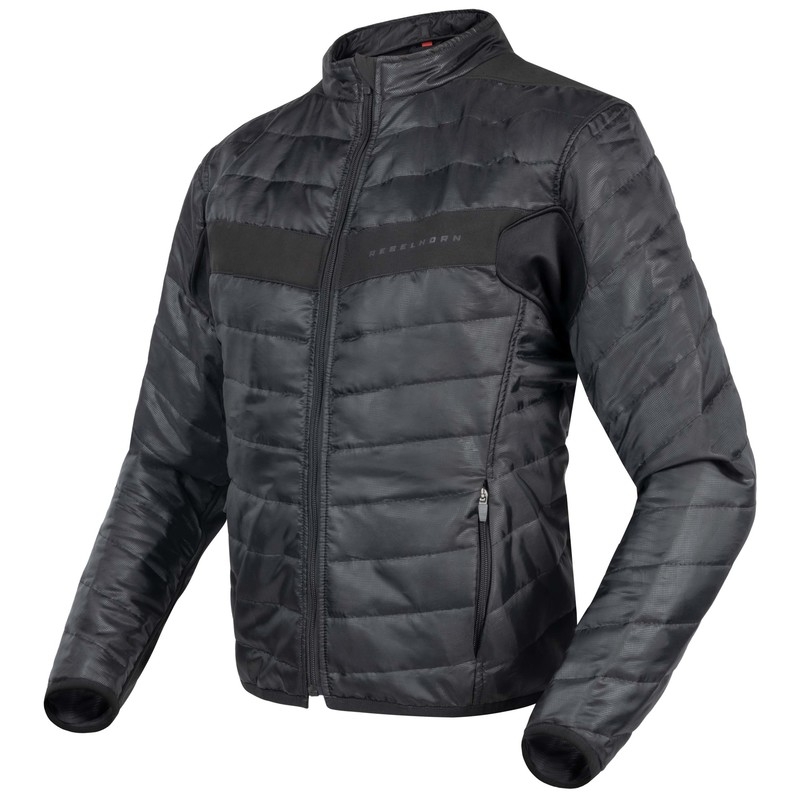 Bunda na motorku Rebelhorn Range antracitovo-černo-fluo žlutá