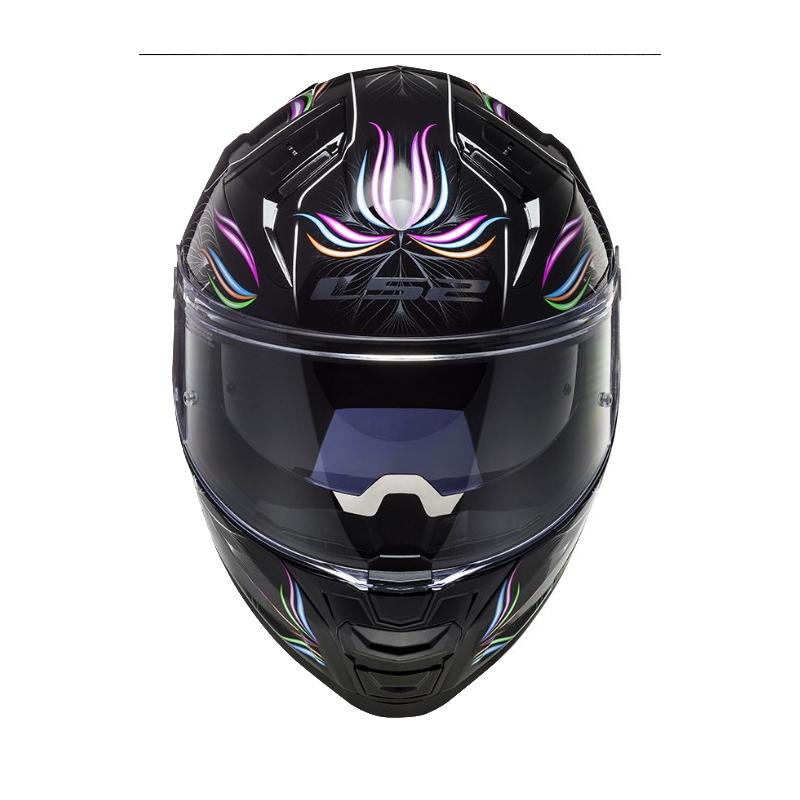 Integrální přilba na motorku LS2 FF811 Vector II Tropical bílo-fialovo-černá