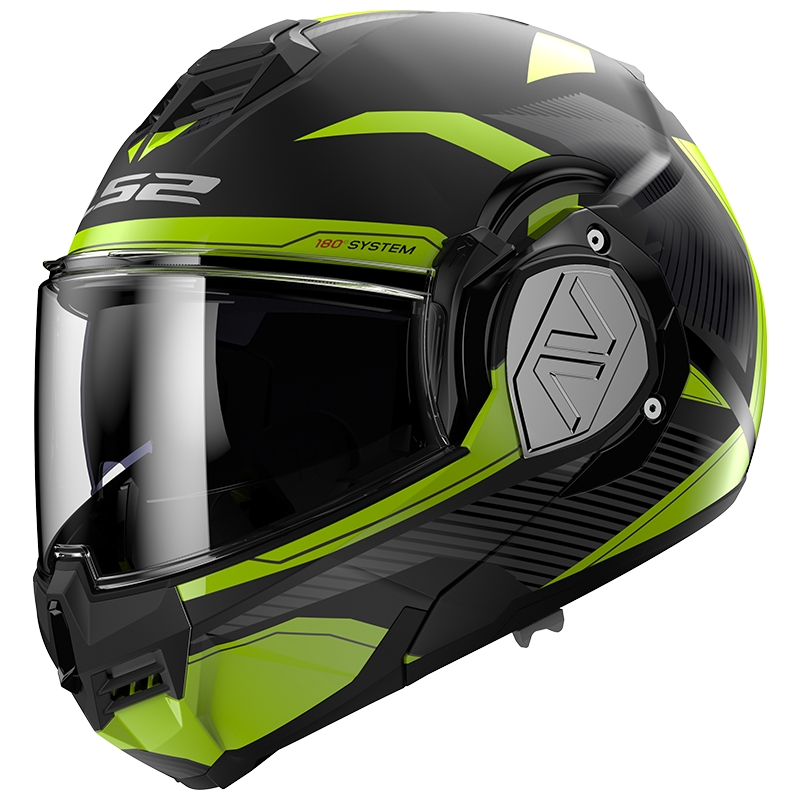 Překlápěcí přilba na motorku LS2 FF906 Advant Revo černo-fluo žlutá matná
