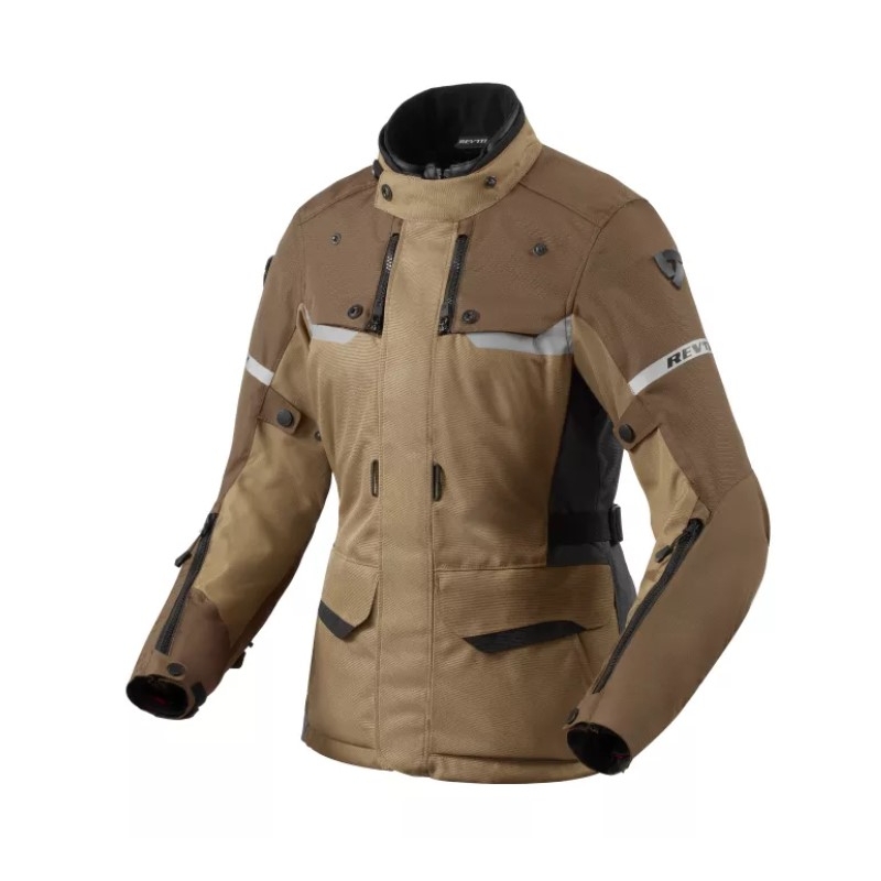 Dámská bunda na motorku Revit Outback 4 H2O hnědá výprodej