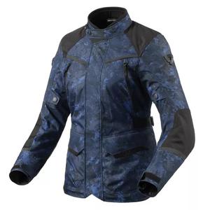 Dámská bunda na motorku Revit Voltiac 3 H2O camo modrá výprodej