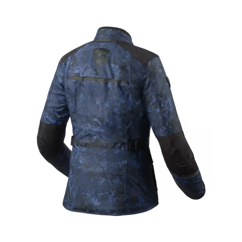 Dámská bunda na motorku Revit Voltiac 3 H2O camo modrá výprodej