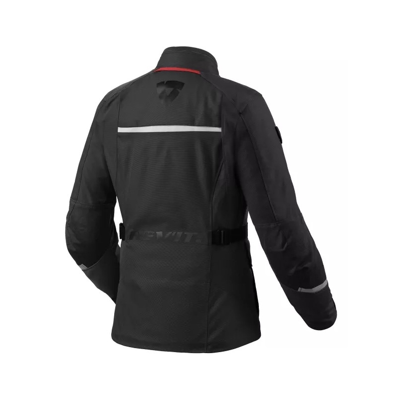 Dámská bunda na motorku Revit Voltiac 3 H2O černo-sříbrná