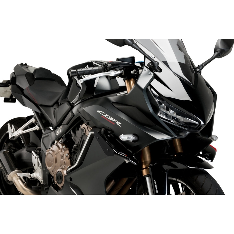Boční spoilery PUIG DOWNFORCE černý pro HONDA CBR 650 R 2021-2023