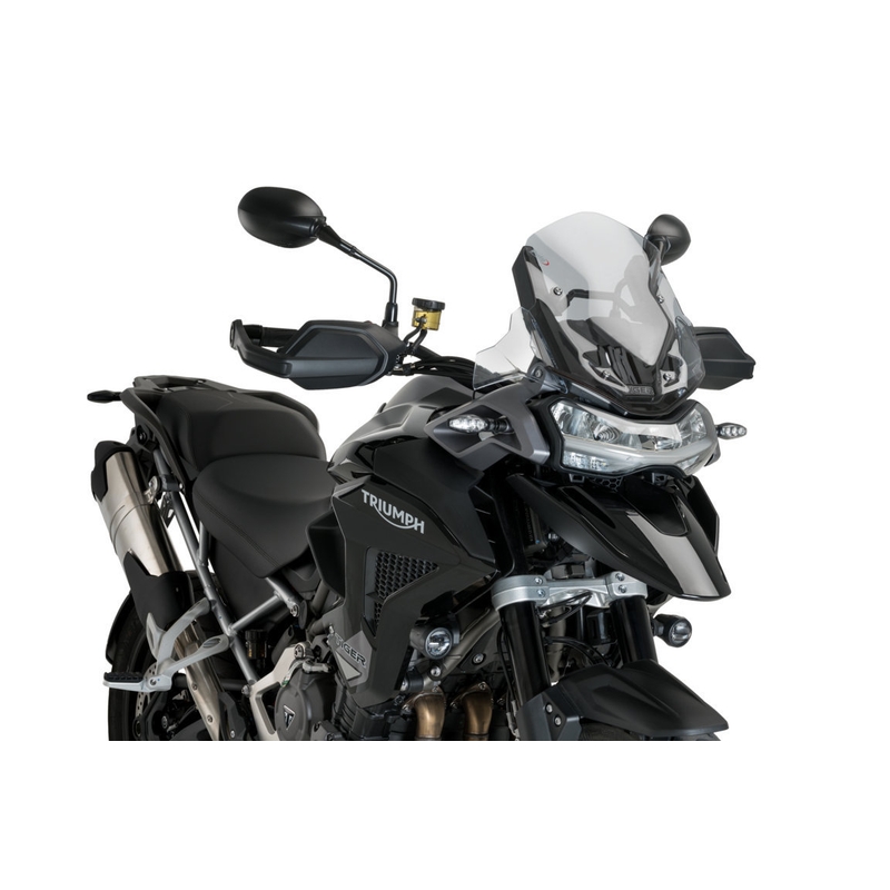 Plexi štít PUIG SPORT kouřová pro TRIUMPH Tiger 1200 Explorer / GT Explorer 2022-2025