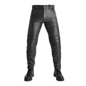 Kožené kalhoty na motorku PANDO MOTO Katana Slim černé výprodej