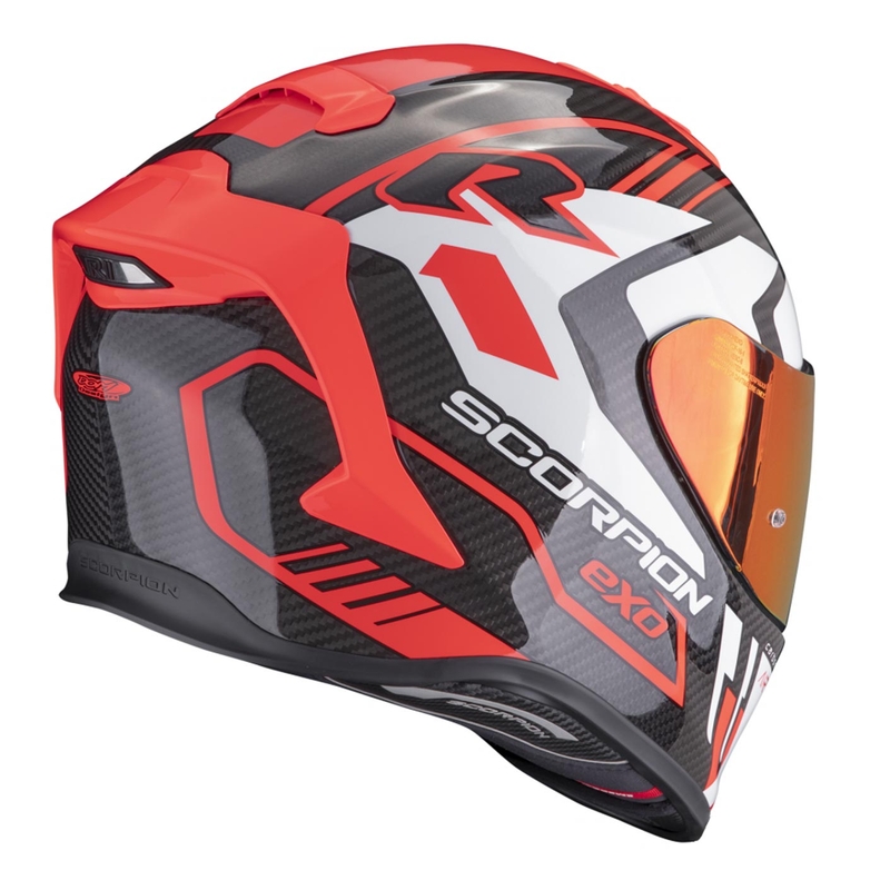 Integrální přilba Scorpion EXO-R1 EVO Carbon Air Supra černo-červená