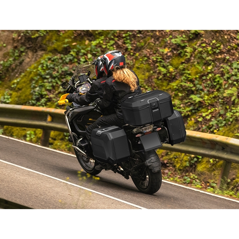 Vrchní hliníkový kufr na motorku SHAD Terra TR55 PURE BLACK