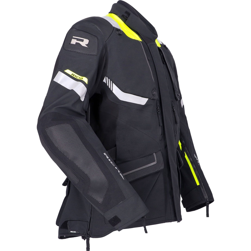 Bunda na motorku RICHA Armada GTX Pro černo-fluo žlutá výprodej