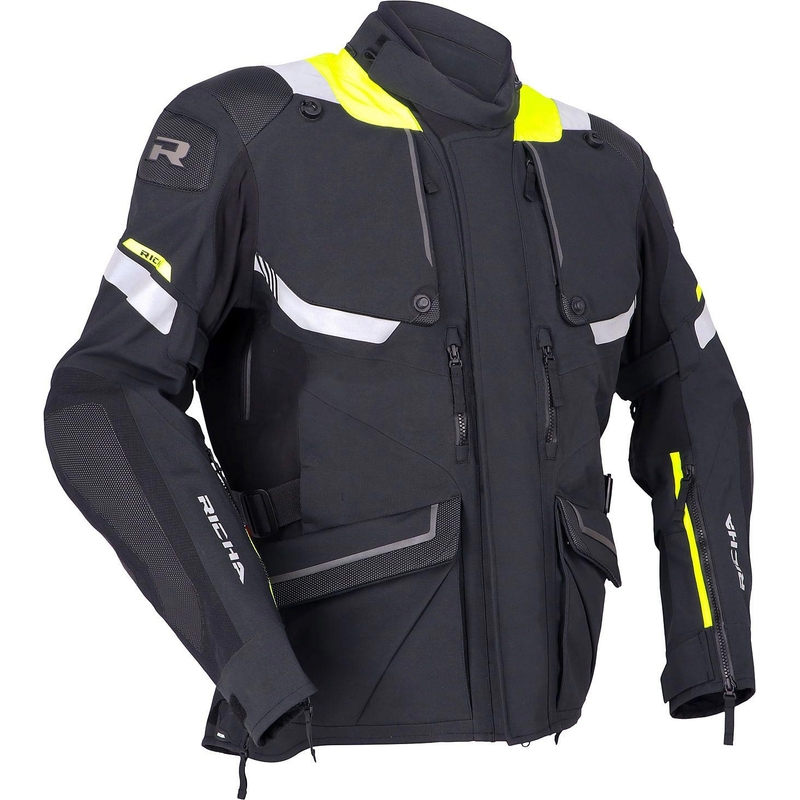 Bunda na motorku RICHA Armada GTX Pro černo-fluo žlutá výprodej