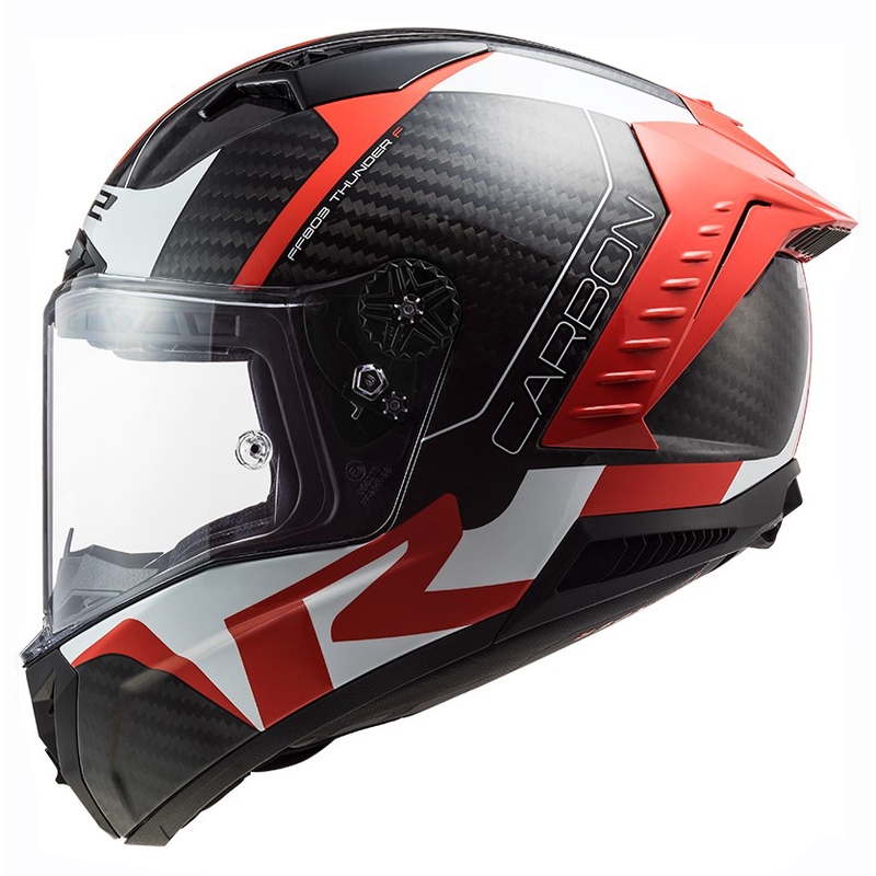 Integrální přilba na motorku LS2 FF805 Thunder C Racing1 černo-bílo-červená