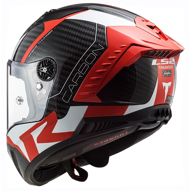 Integrální přilba na motorku LS2 FF805 Thunder C Racing1 černo-bílo-červená