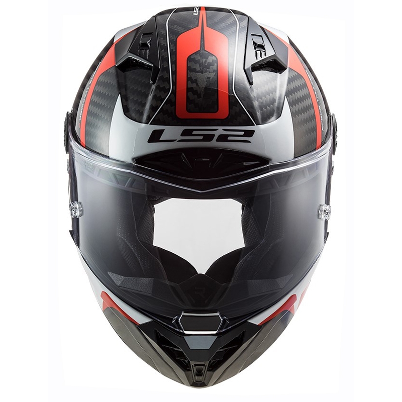 Integrální přilba na motorku LS2 FF805 Thunder C Racing1 černo-bílo-červená