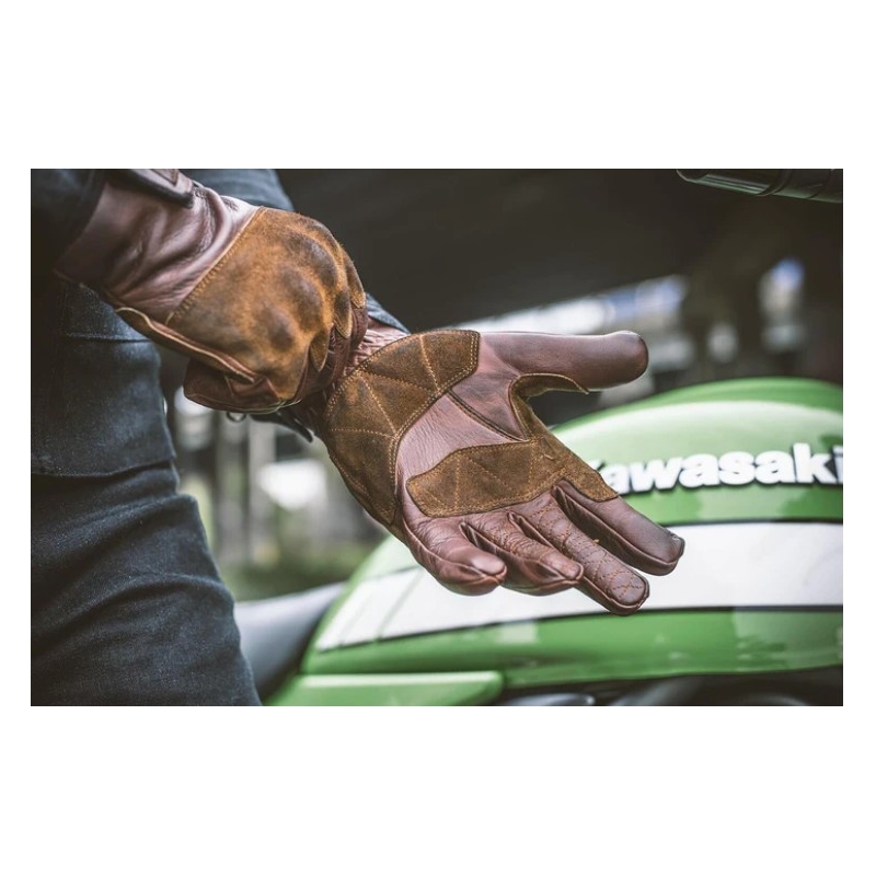 Rukavice na motorku Fuel Rodeo hnědé