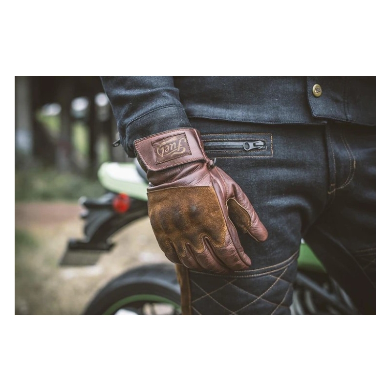 Rukavice na motorku Fuel Rodeo hnědé
